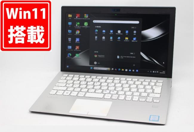 中古 フルHD 11.6型 SONY VAIO VJPF11C11N Windows11 第8世代 i5-8250u 8GB 256GB-SSD カメラ 無線 Office付き 中古パソコン  管:1136m