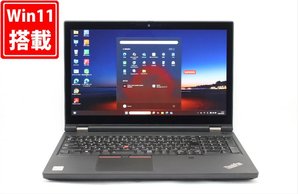 良品 4K有機EL対応 タッチ 15.6型 Lenovo ThinkPad P15 Gen 1 Windows11 第10世代 i7-10850H 32GB NVMe 256GB + 1TB NVIDIA Quadro T2000 カメラ 無線Wi-Fi6 Office付き 管:1341j