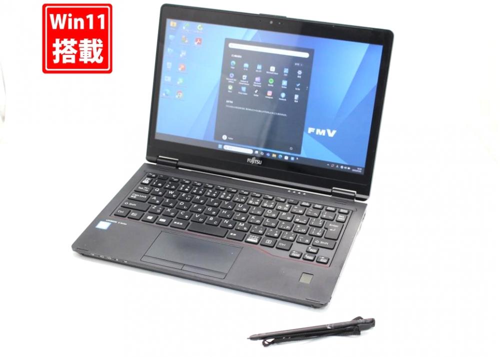 中古 フルHD タッチ 12.5型 Fujitsu LIFEBOOK U729XA Windows11 第8世代 i5-8365u 8GB 256GB-SSD カメラ 無線 Office付き 中古パソコン 管:1614s