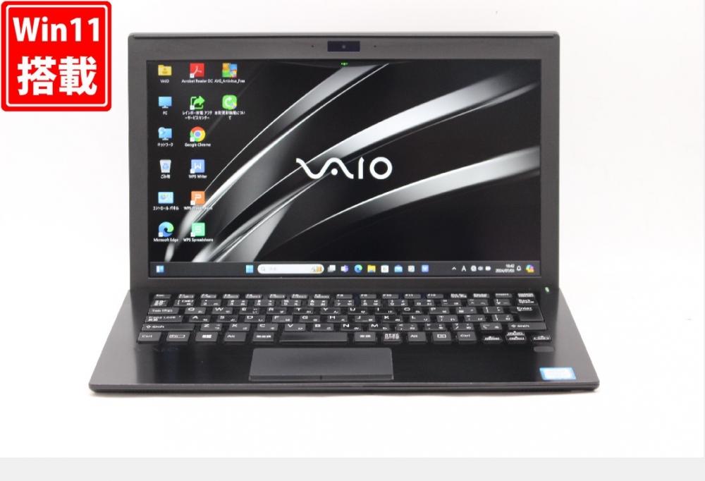 中古 フルHD 11.6型 SONY VAIO VJPF11C12N Windows11 七世代 i7-7500U 8GB NVMe 512GB-SSD カメラ LTE 無線 Office付 中古パソコン 管:1650w