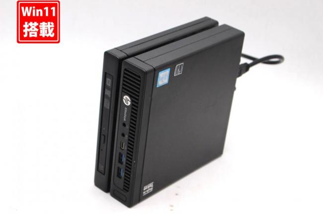 送料無料 即日発送 中古美品 HP EliteDesk 800 G2 DM Windows11 六世代Core i5-6600T 8GB 500GB Office付【デスクトップ 中古パソコン 中古PC】