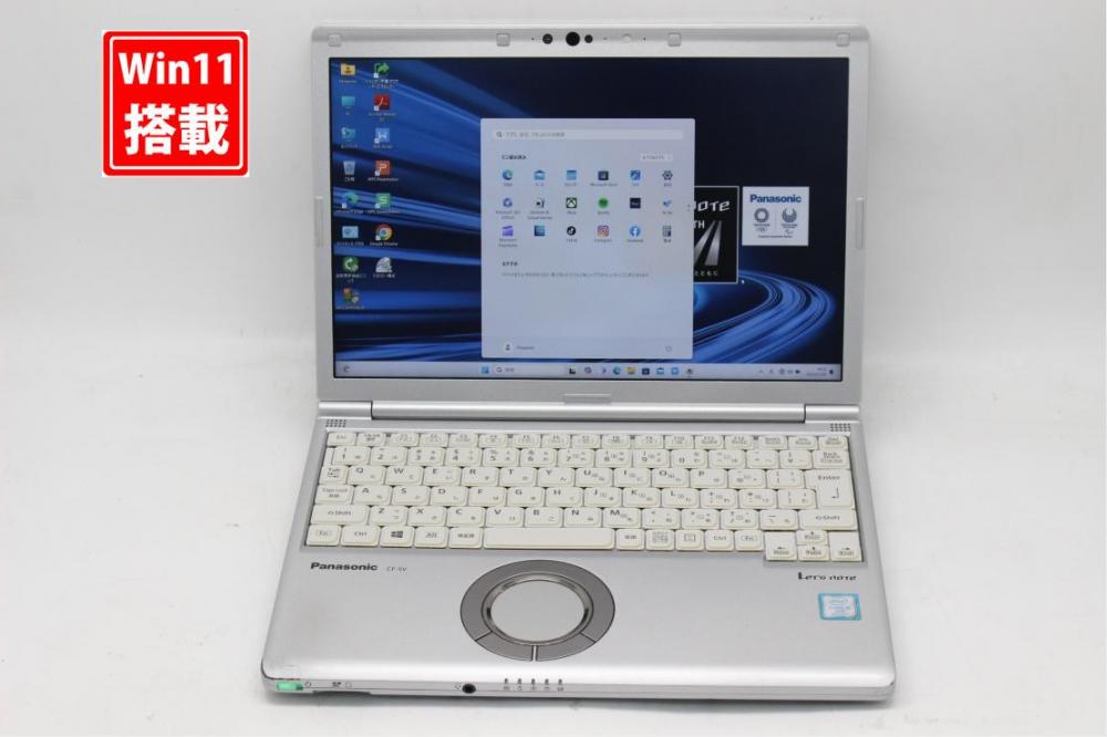 中古 フルHD対応WUXGA 12.1型 Panasonic Let's note CF-SV7RFCVS Windows11 第8世代 i5-8350u 8GB 256GB-SSD カメラ 無線 Office付き 中古パソコン 管:1635s