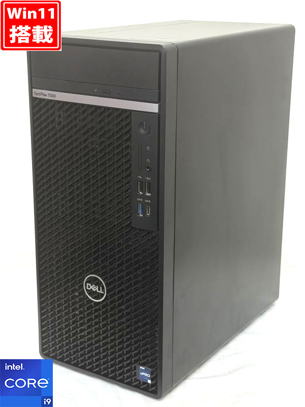 ゲーミングPC 美品 DELL OptiPlex 7000 Tower Windows11 16コア 第12世代 i9-12900K 32GB NVMe 1TB-SSD AMD Radeon RX640 Office付き 中古パソコン 管:1022h