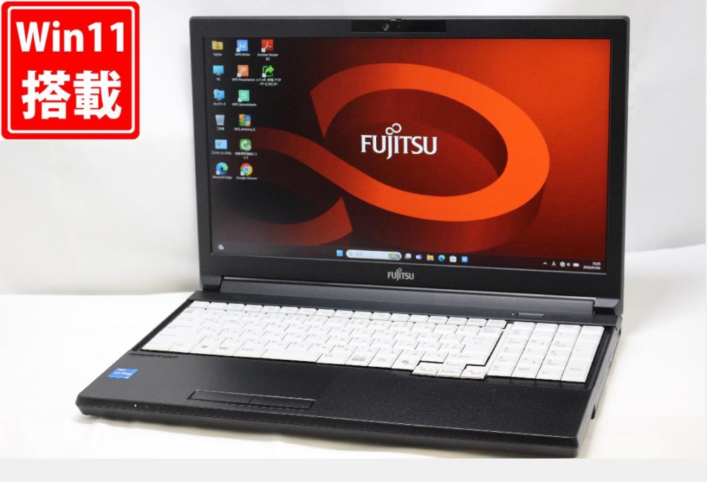 良品 フルHD 15.6型 Fujitsu LIFEBOOK A5513R Windows11 10コア 第13世代 i5-1345U 16GB NVMe 512GB-SSD カメラ 無線Wi-Fi6 Office付き 中古パソコン 管:1587w