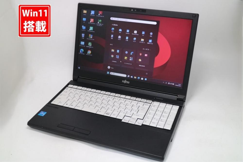 中古良品 15.6型 Fujitsu LIFEBOOK A5512KX Windows11 10コア 第12世代 i5-1235u 8GB NVMe 256GB-SSD カメラ 無線Wi-Fi6 Office付き 中古パソコン 管:1558s