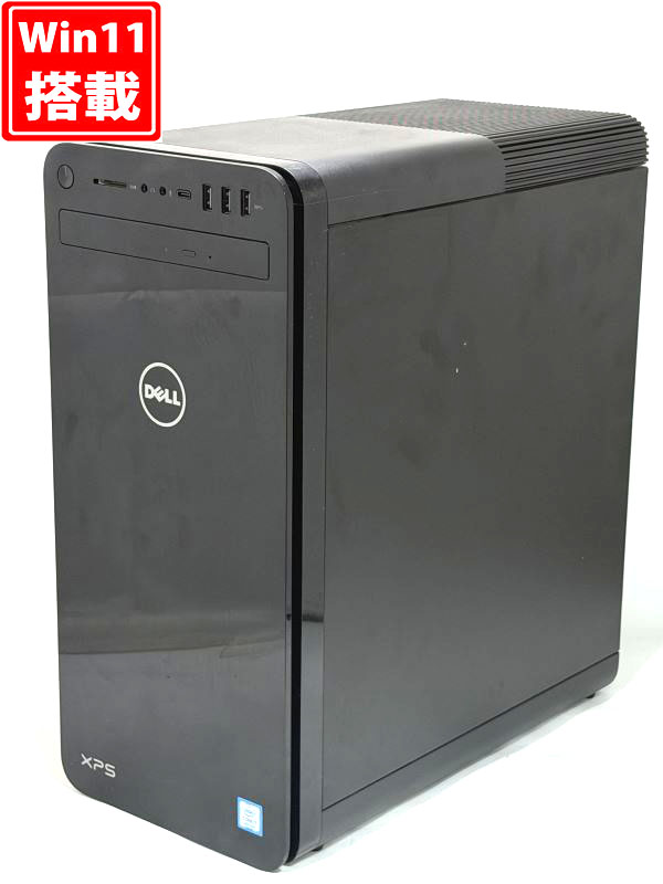 ゲーミングPC 中古美品 DELL XPS 8930 Windows11 第8世代 i7-8700 16GB NVMe 256GB-SSD + 2TB-HDD NVIDIA GTX 1060 無線 Office付き 中古パソコン 管:1739h