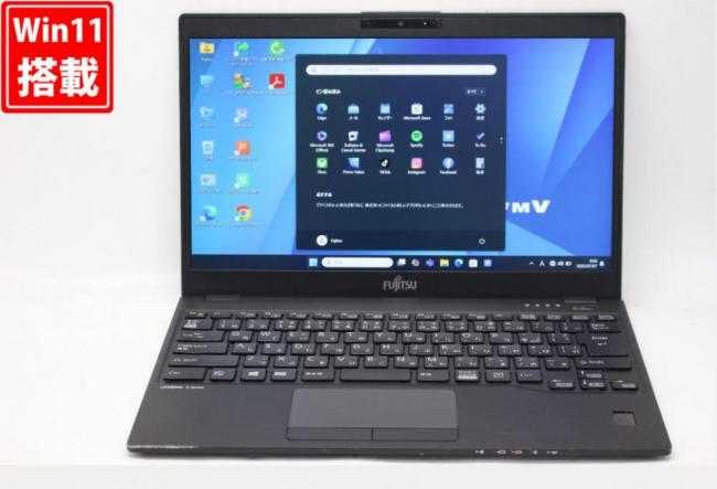 中古 フルHD 13.3型 Fujitsu LIFEBOOK U939A Windows11 第8世代 i5-8365U 8GB 128GB-SSD カメラ 無線 Office付き 中古パソコン 管:0959v