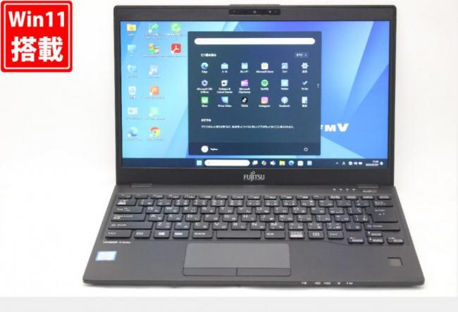 中古良品 フルHD 13.3型 Fujitsu LIFEBOOK U939A Windows11 第8世代 i5-8365U 8GB 128GB-SSD カメラ 無線 Office付き 中古パソコン 管:1105v