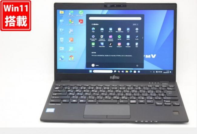 中古良品 フルHD 13.3型 Fujitsu LIFEBOOK U939A Windows11 第8世代 i5-8365U 8GB 128GB-SSD カメラ 無線 Office付き 中古パソコン 管:1132v