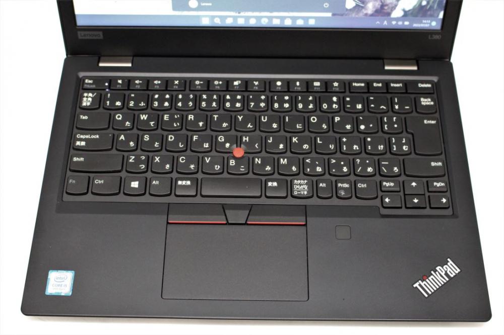 送料無料 即日発送 中古美品 13.3インチ Lenovo ThinkPad L380 Windows11 高性能 八世代Core i5-8250U 8GB 爆速256GB-SSD カメラ 無線 Office付【ノートパソコン 中古パソコン 中古PC】