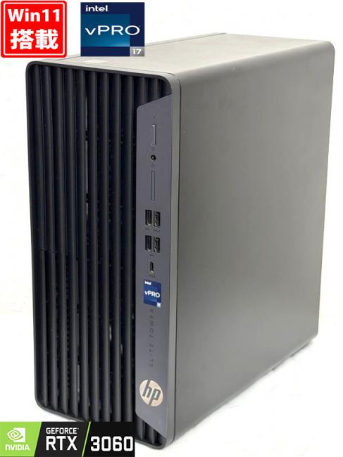 ゲーミングPC 美品 HP EliteDesk Tower 800 G9 (519Q1AV) Windows11 12コア 第12世代 i7-12700 64GB NVMe 512GB-SSD NVIDIA GeForce RTX 3060 Office付き 中古パソコン 管:1718h
