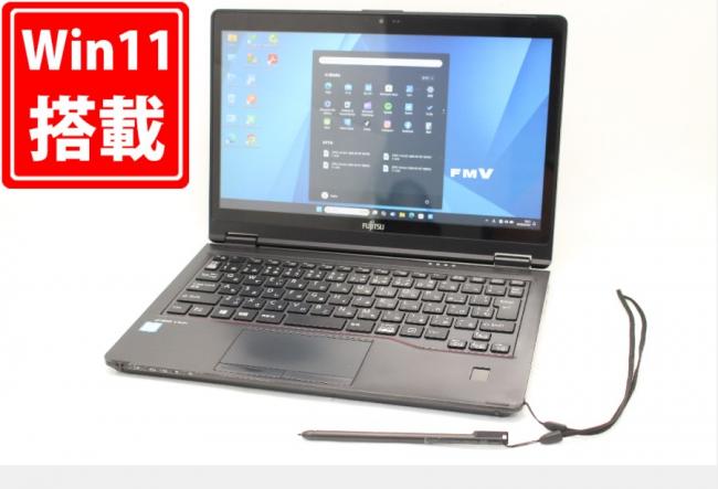 中古 フルHD タッチ 12.5型 Fujitsu LIFEBOOK U729XA Windows11 第8世代 i5-8365U 8GB 256GB-SSD カメラ 無線 Office付き 中古パソコン 管:1847m