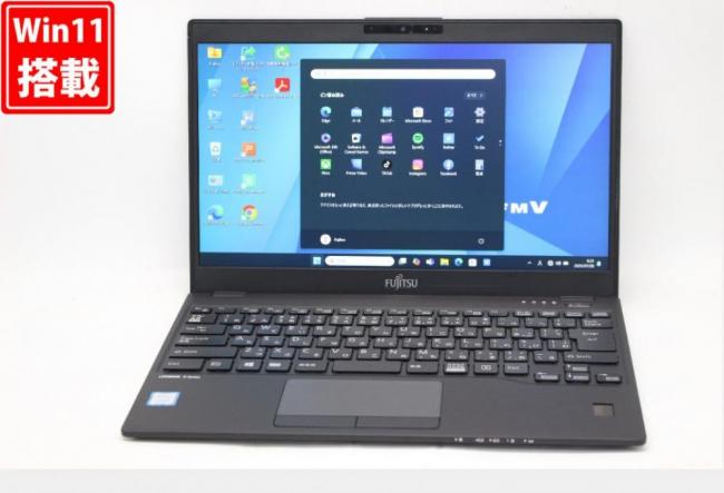 中古 フルHD 13.3型 Fujitsu LIFEBOOK U939A Windows11 第8世代 i5-8365U 8GB 128GB-SSD カメラ 無線 Office付き 中古パソコン 管:0927v