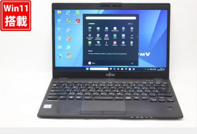 中古 フルHD 13.3型 Fujitsu LIFEBOOK U939A Windows11 第8世代 i5-8365U 8GB 128GB-SSD カメラ 無線 Office付き 中古パソコン 管:1014v
