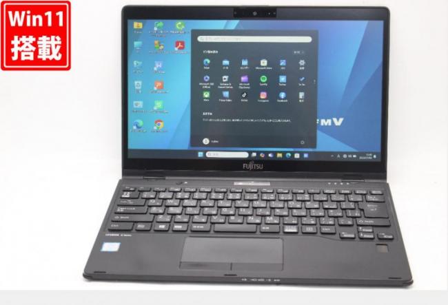 中古 フルHD タッチ 13.3型 Fujitsu LIFEBOOK U939XA Windows11 第8世代 i5-8365U 8GB 256GB-SSD カメラ 無線 Office付き 中古パソコン 管:1357v