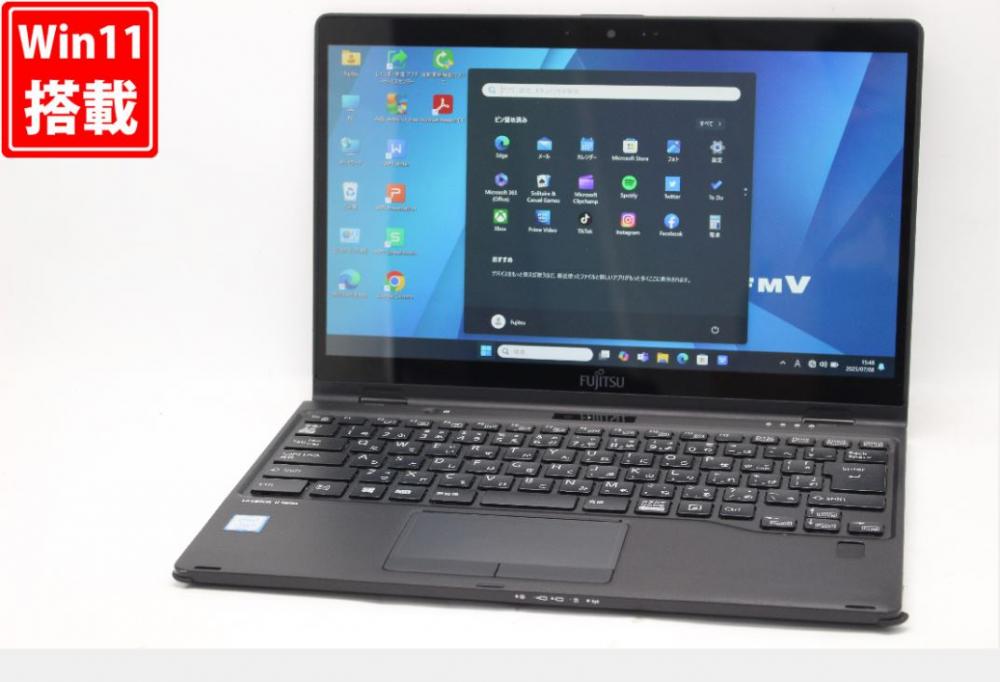 中古 フルHD タッチ 13.3型 Fujitsu LIFEBOOK U939XC Windows11 第8世代 i7-8365U 8GB 256GB-SSD カメラ LTE 無線 Office付き 中古パソコン 管:1603v