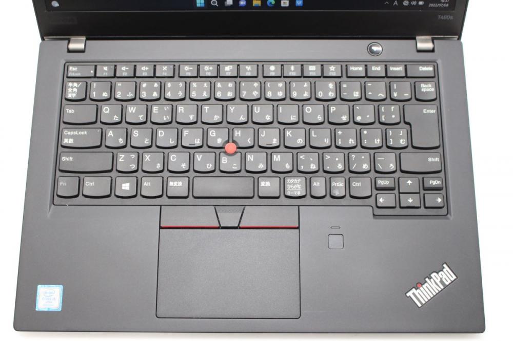   新品256GB-SSD搭載  中古美品 フルHD 14型 Lenovo ThinkPad T480s Windows11 八世代 i5-8350U 8GB カメラ 無線 Office付 中古パソコン 税無