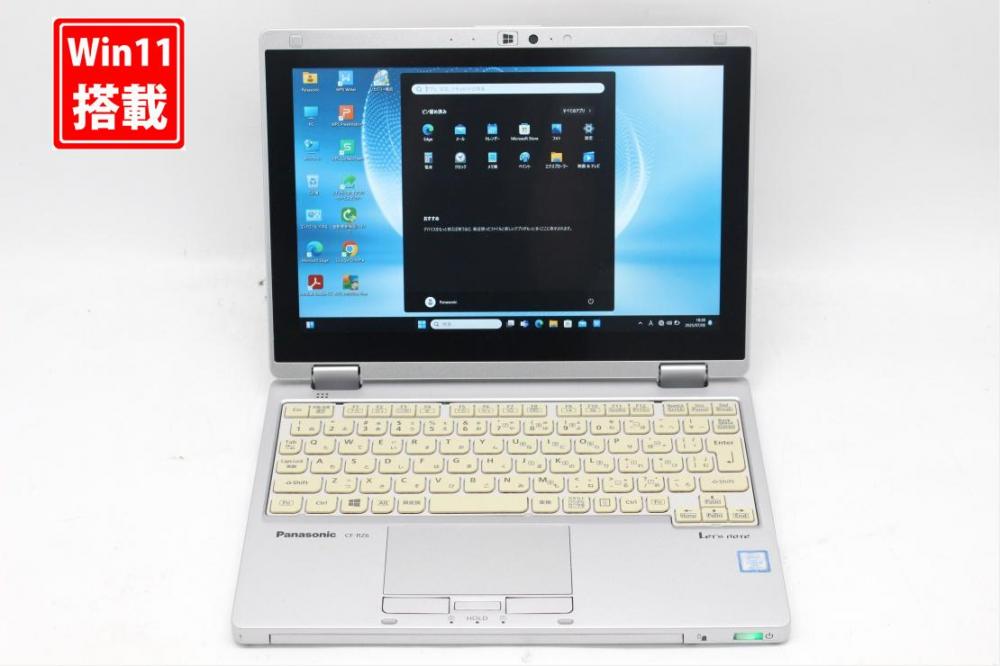 中古美品 フルHD対応WUXGA タッチ 10.1型 Panasonic Let's Note CF-RZ6 Windows11 七世代 i5-7Y57 8GB 256GB-SSD カメラ LTE 無線 Office付き 中古パソコン 管:1807s