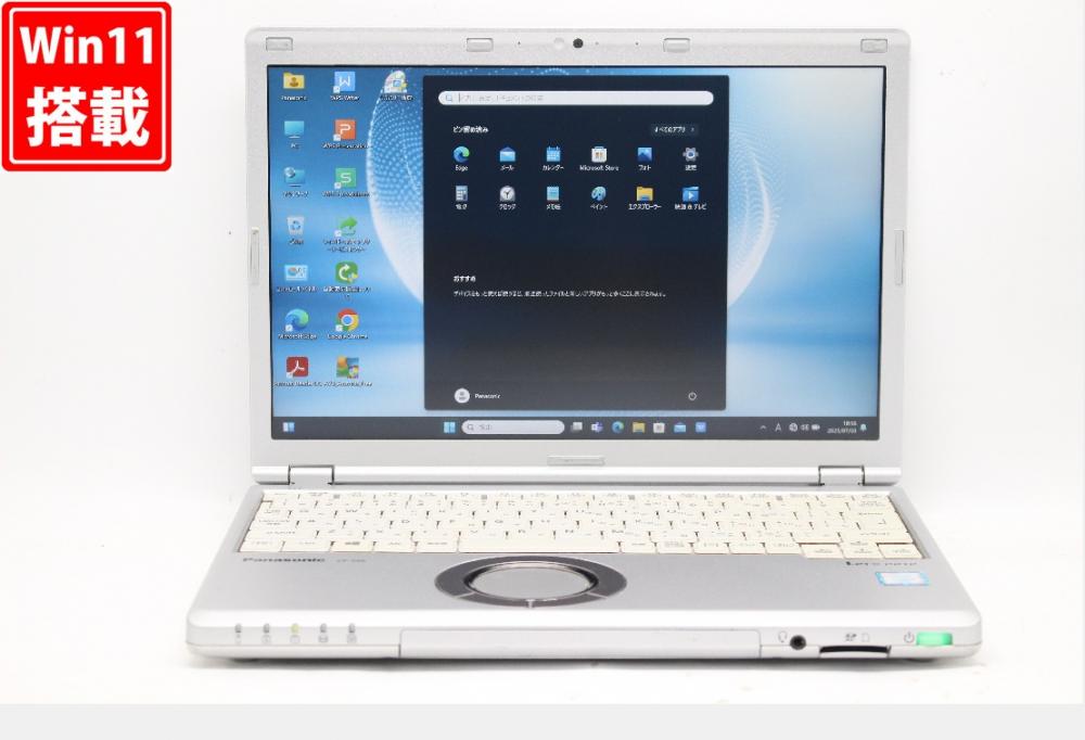 中古良品 フルHD対応WUXGA 12型 Panasonic Let's note CF-SZ6Z16VS Windows11 七世代 i7-7600u 16GB 512GB-SSD カメラ LTE 無線 Office付き 中古パソコン 管:0910r