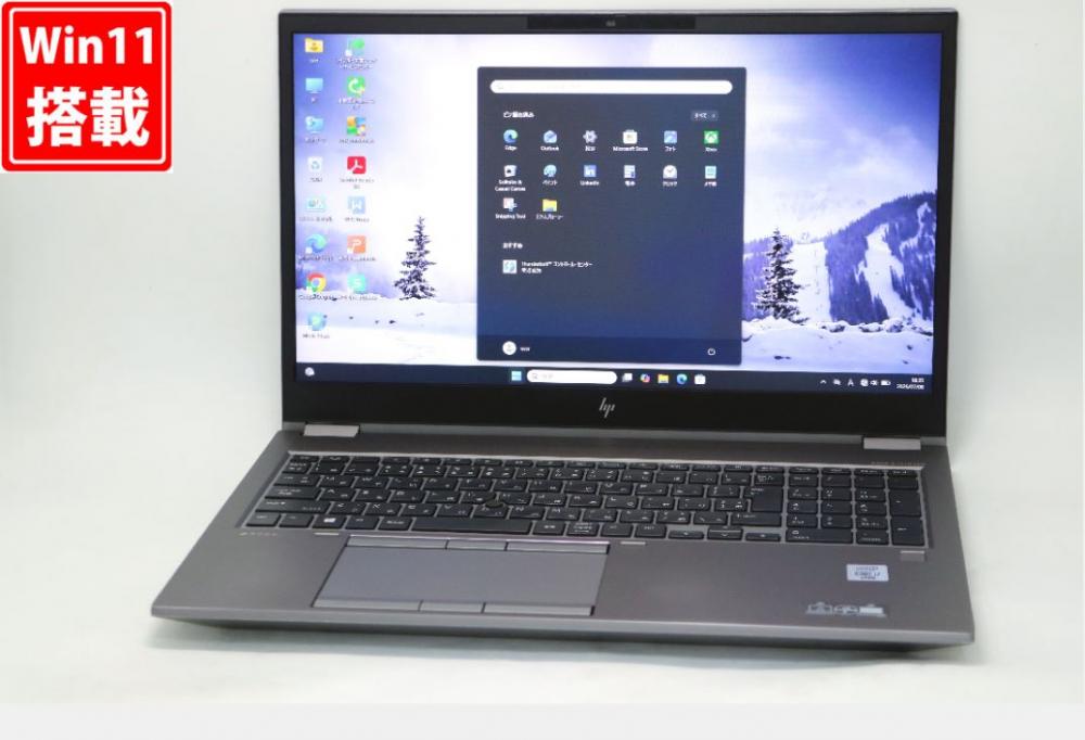 ゲーミングPC 中古 フルHD 15.6型 HP ZBook Fury 15 G7 Windows11 第10世代 i7-10850H 32GB NVMe 1TB-SSD NVIDIA Quadro RTX 3000 カメラ LTE 無線Wi-Fi6 Office付き 中古パソコン 管:0919v