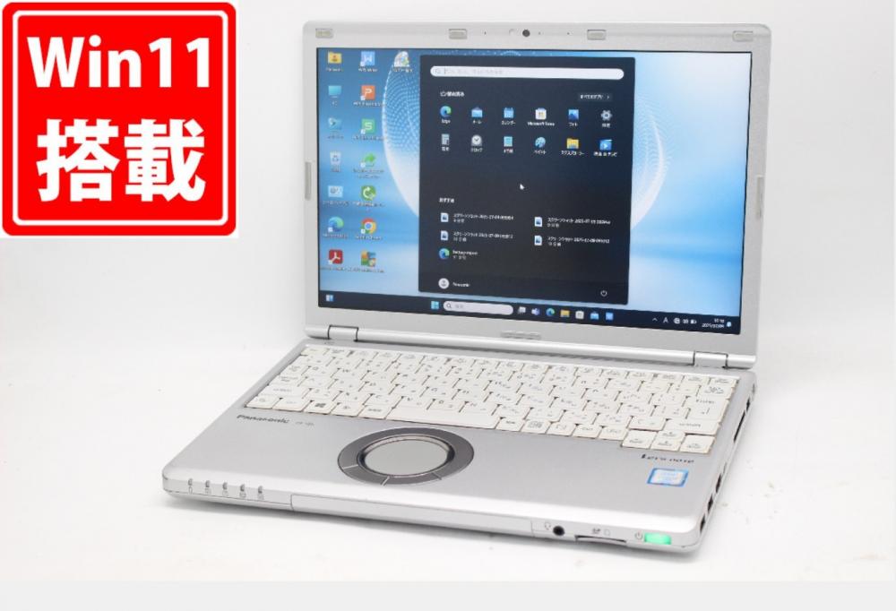 中古 フルHD対応WUXGA 12型 Panasonic Let's note CF-SZ6 Windows11 七世代 i7-7600U 16GB 512GB-SSD カメラ LTE 無線 Office付き 中古パソコン 管:1022m