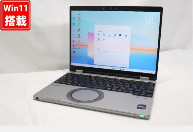 中古 フルHD 12.4型 Panasonic Let's note CF-SR3T12AS Windows11 12コア 第12世代 i7-1270p 16GB NVMe 512GB-SSD カメラ 無線Wi-Fi6 Office付き 中古パソコン 管:1178r