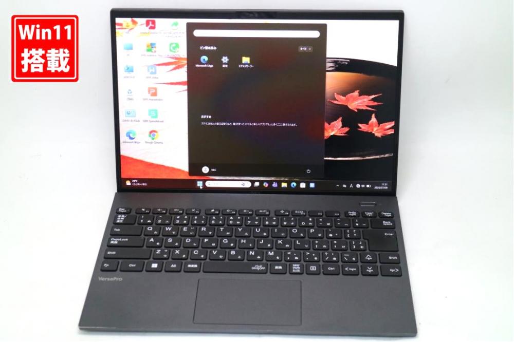 中古 フルHD対応WUXGA 14型 NEC VersaPro VKT44G-G Windows11 10コア 第12世代 i5-1235U 8GB NVMe 256GB-SSD カメラ 無線Wi-Fi6 Office付き 中古パソコン 管:1116s