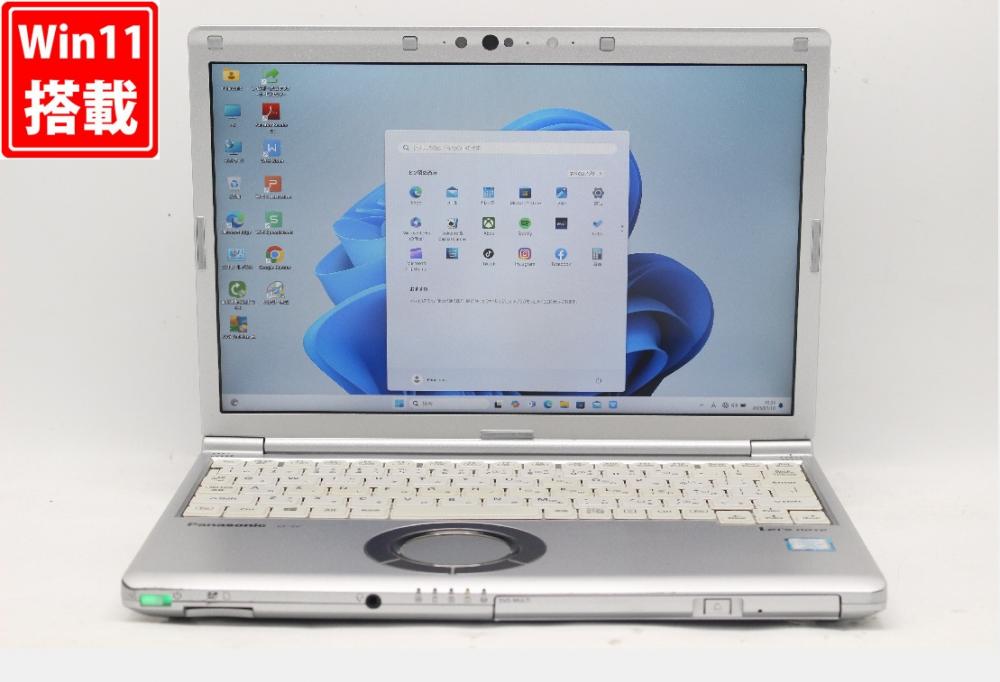 中古良品 フルHD対応WUXGA 12.1型 Panasonic Let's note CF-SV7UFKVS Windows11 第8世代 i7-8650u 16GB 512GB-SSD カメラ LTE 無線 Office付き 中古パソコン 管:1042r