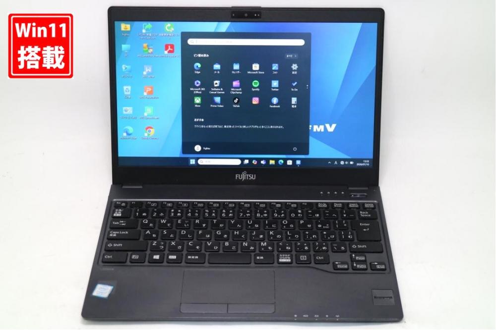 中古 フルHD 13.3型 Fujitsu LIFEBOOK WU2B3 Windows11 第8世代 i7-8550u 20GB 512GB-SSD カメラ 無線 Office付き 中古パソコン 管:1305s