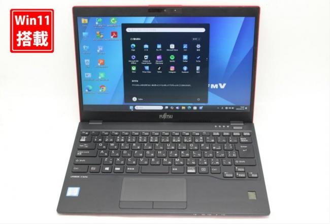 中古 フルHD 13.3型 Fujitsu LIFEBOOK U939B Windows11 第8世代 i5-8365u 8GB 128GB-SSD カメラ LTE 無線 Office付き 中古パソコン 管:1612s