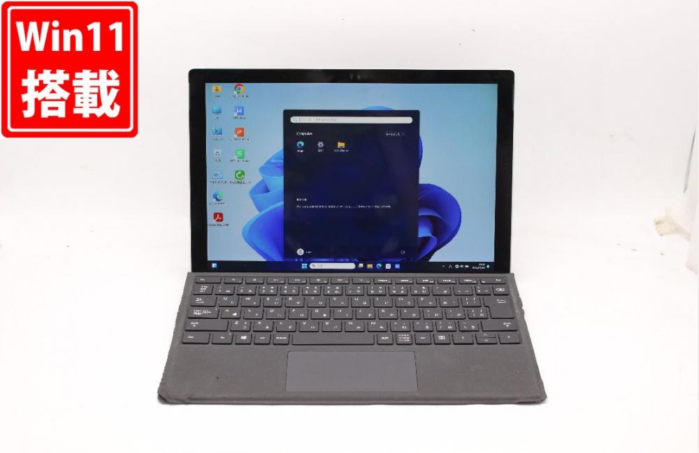 中古 2K対応 タッチ 12.3型 Microsoft Surface Pro 6 Windows11 八世代 i5-8350U 8GB NVMe 128GB-SSD カメラ 無線 Office付 中古パソコン 管:1412j