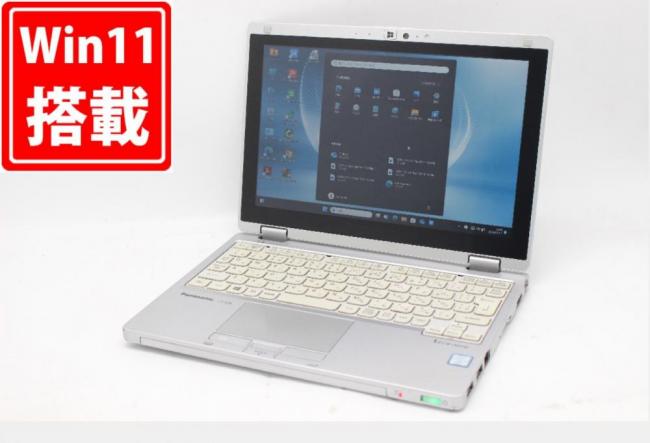 中古 フルHD対応WUXGA タッチ 10型 Panasonic CF-RZ6R Windows11 七世代 i5-7Y57 8GB 256GB-SSD カメラ LTE 無線 Office付き 中古パソコン 管:1646m