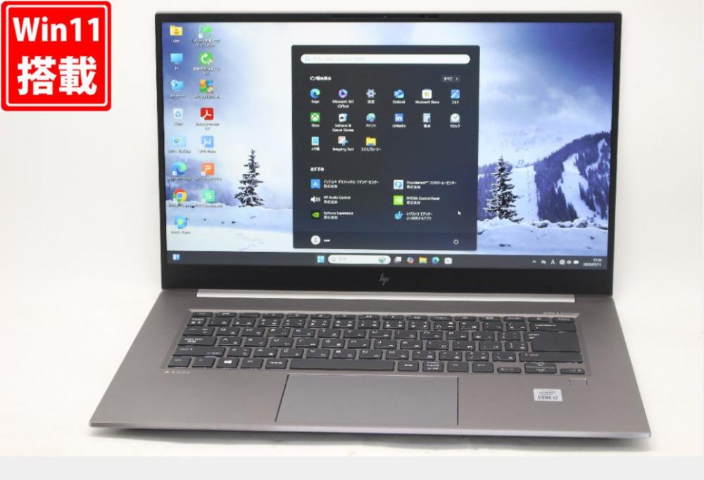ゲーミングPC  中古 フルHD 15.6型 HP ZBook Create G7 Windows11 第10世代 i7-10750H 16GB NVMe 512GB-SSD NVIDIA RTX 2070 with Max-Q カメラ 無線Wi-Fi6 Office付き 中古パソコン 管:1713
