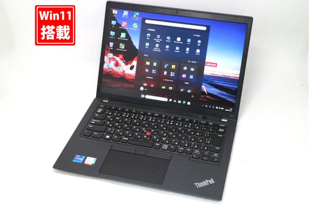 中古 フルHD対応WUXGA タッチ 13.3型 Lenovo ThinkPad X13 Gen2 Windows11 第11世代 i7-1165G7 16GB NVMe 256GB-SSD カメラ 無線Wi-Fi6 Office付き 中古パソコン 管:0927s