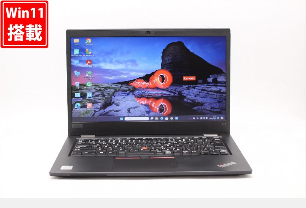 良品 13.3型 Lenovo ThinkPad L13 Gen1 Windows11 10世代 i5-10210u 8GB NVMe 256GB-SSD カメラ 無線 Office付 中古パソコン 管:1148w