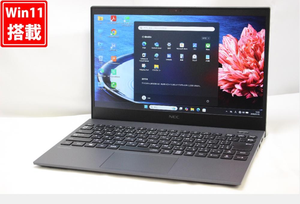 良品 フルHD 128型 NEC VersaPro VKT16G-7 Windows11 第10世代 i5-10210u 8GB 128GB-SSD カメラ 無線Wi-Fi6 Office付き 中古パソコン 管:1353w