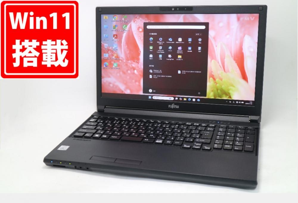 使用667時間 中古 フルHD 15.6型 Fujitsu LIFEBOOK A7510E Windows11 第10世代 i7-10610U 8GB 512GB-SSD カメラ 無線Wi-Fi6 Office付き 中古パソコン 管:1026m
