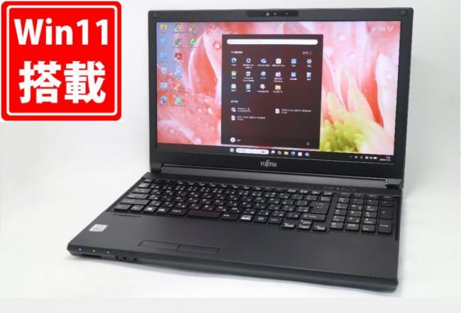 使用667時間 中古 フルHD 15.6型 Fujitsu LIFEBOOK A7510E Windows11 第10世代 i7-10610U 8GB 512GB-SSD カメラ 無線Wi-Fi6 Office付き 中古パソコン 管:1026m