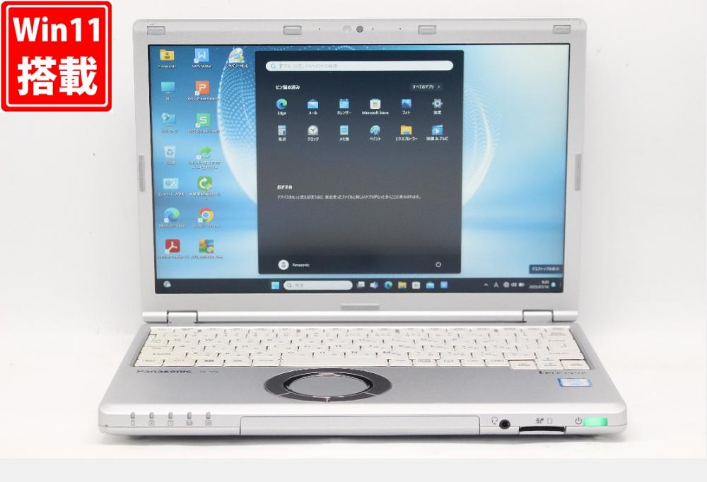 中古良品 フルHD対応WUXGA 12.1型 Panasonic Let's note CF-SZ6Z16VS Windows11 七世代 i7-7600u 16GB 512GB-SSD カメラ LTE 無線 Office付き 中古パソコン 管:0941r