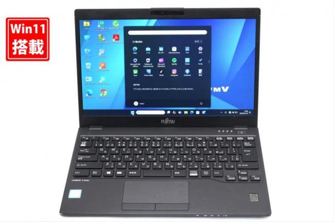 中古 フルHD 13.3型 Fujitsu LIFEBOOK U939A Windows11 第8世代 i5-8365u 8GB 256GB-SSD 無線 Office付き 中古パソコン 税無 管:1656s