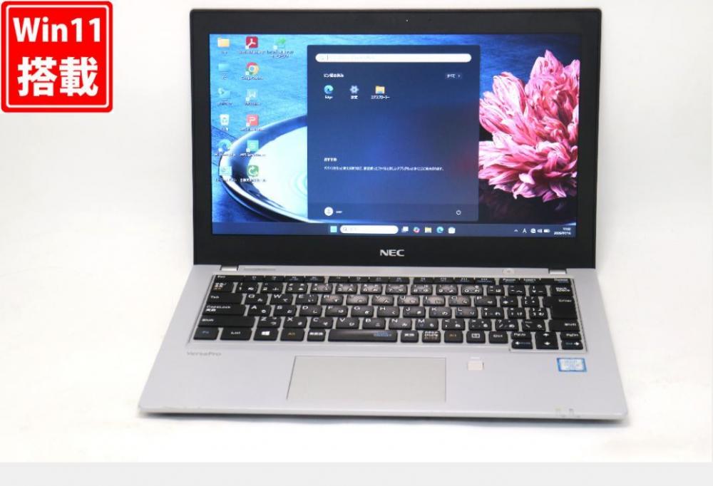中古 13.3型 NEC VersaPro VKM17B-4 Windows11 第8世代 i5-8350U 8GB NVMe 256GB-SSD 無線 Office付き 中古パソコン 税無 管:1732v