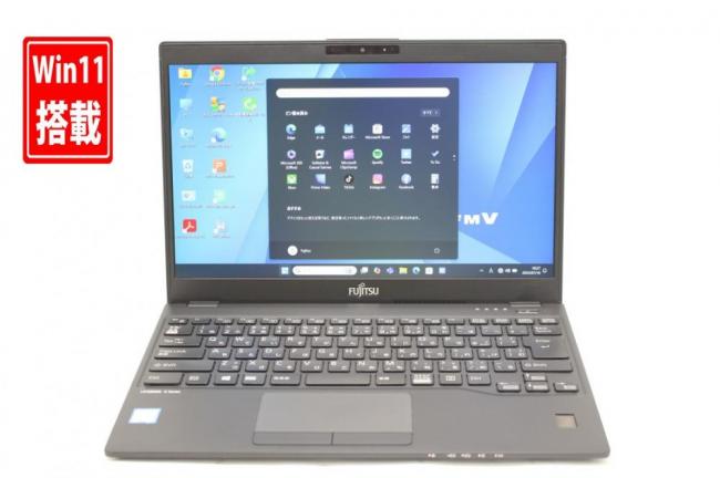 中古 フルHD 13.3型 Fujitsu LIFEBOOK U939A Windows11 第8世代 i5-8365u 8GB 256GB-SSD カメラ LTE 無線 Office付き 中古パソコン 管:1808k