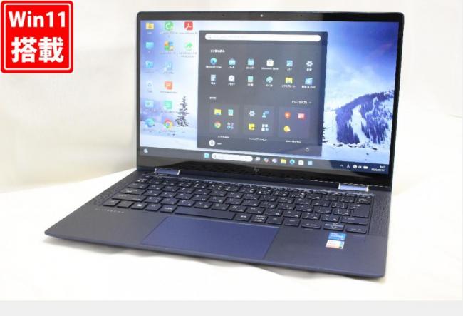 充放電回数24回 良品 フルHD タッチ 13.3型 HP Elite DragonFly G2 2in1 Windows11 第11世代 i5-1135G7 8GB NVMe 256GB-SSD カメラ 無線Wi-Fi6 Office付き 中古パソコン 管:1076r