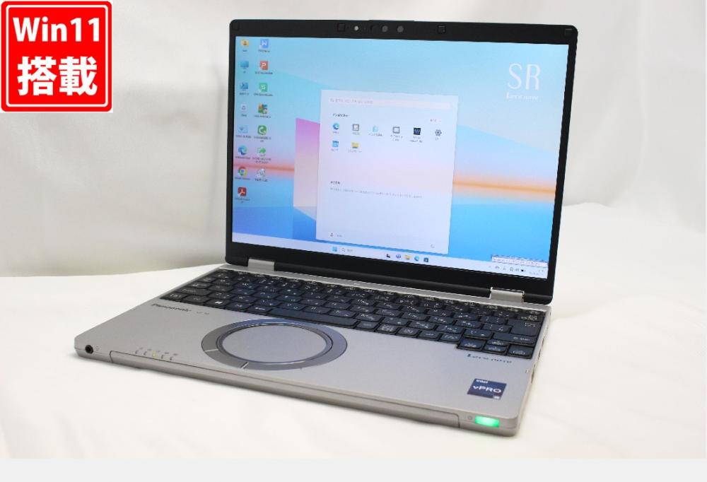 充放電回数49回 良品 フルHD 12.4型 Panasonic Let's note CF-SR3SKAAS Windows11 10コア 第12世代 i5-1245u 16GB NVMe 256GB-SSD カメラ 無線Wi-Fi6 Office付き 中古パソコン 管:1171r