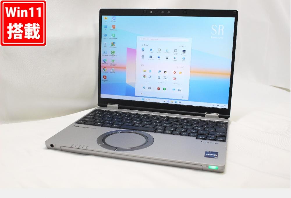充放電回数48回 中古良品 フルHD 12.4型 Panasonic Let's note CF-SR4RDAAS Windows11 10コア 第13世代 i5-1345u 16GB NVMe 256GB-SSD カメラ 無線Wi-Fi6 Office付き 中古パソコン 管:1375r