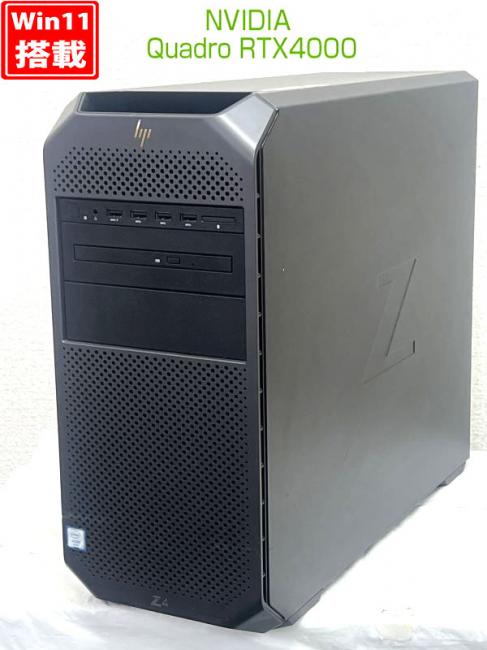 ゲーミングPC  中古美品 HP Z4 G4 Workstation Windows11 Xeon W-2133 64GB NVMe 512GB-SSD + 2TB-HDD NVIDIA Quadro RTX 4000 Office付き 中古パソコン 管:1557h