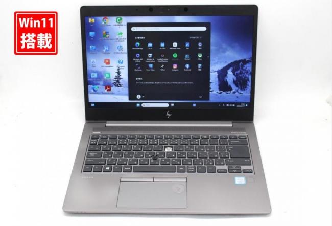 ゲーミングPC  中古 フルHD 14型 HP ZBOOK 14UG6 Windows11 第8世代 i7-8565U 16GB NVMe 512GB-SSD Radeon Pro WX3200 カメラ 無線Wi-Fi6 Office付き 中古パソコン 管:1733s
