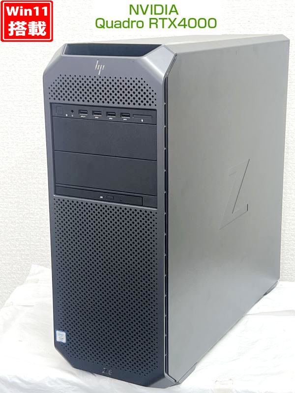 ゲーミングPC  中古美品 HP Z6 G4 Workstation Windows11 8コア Xeon Silver 4108 24GB NVMe 512GB-SSD + 1TB-HDD NVIDIA Quadro RTX 4000 Office付き 中古パソコン 管:1744h