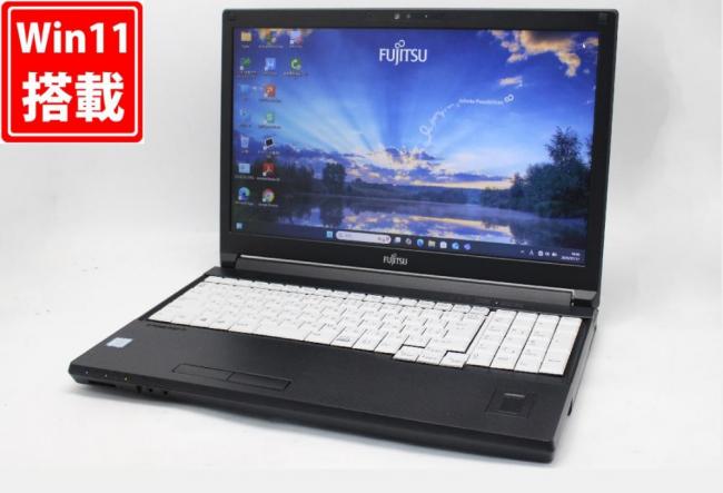 中古良品 15.6型 Fujitsu LIFEBOOK A749 Windows11 第8世代 i5-8365U 8GB 256GB-SSD カメラ Office付き 中古パソコン 税無 管:0939w