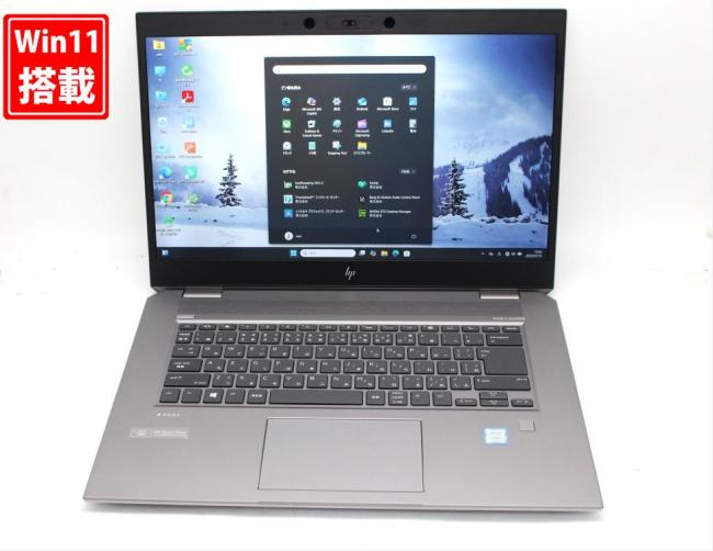 中古良品 フルHD 15.6型 HP ZBook 15G5 Windows11 第9世代 i7-9750H 32GB NVMe 512GB-SSD NVIDIA Quadro P1000 カメラ 無線 Office付き 中古パソコン 管:1026s